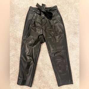 Express Faux Leather Dress Pants